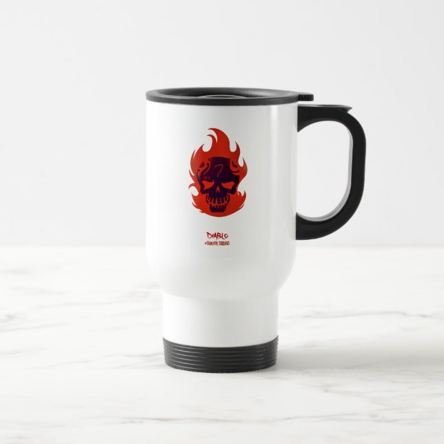Caneca Térmica Esquadrão Suicida | Ícone Diablo Head (Direita)