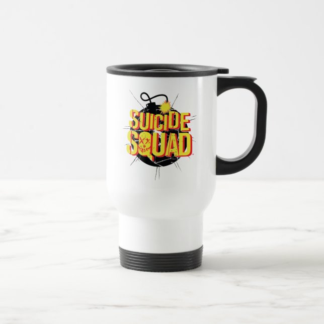Caneca Térmica Esquadrão Suicida | Logotipo Bomba (Direita)