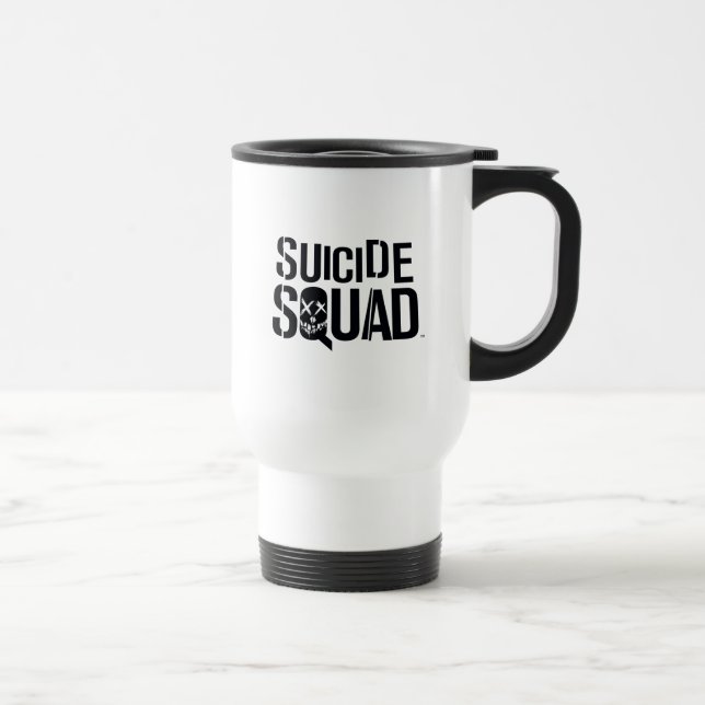 Caneca Térmica Esquadrão Suicida | Logotipo branco (Direita)