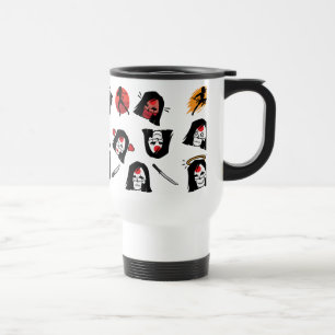 Caneca Térmica Esquadrão Suicida   Padrão Katana Emoji