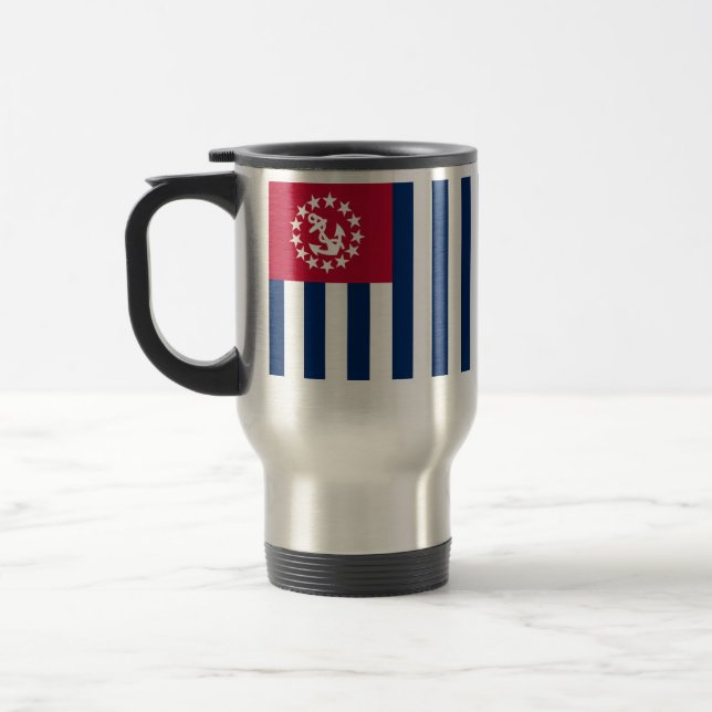 Caneca Térmica Esquadrões do poder dos Estados Unidos, bandeira (Esquerda)