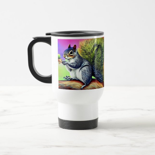 Caneca Térmica Esquilo bonito no ramal-47563 (Esquerda)