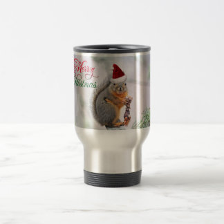 Caneca Térmica Esquilo do Feliz Natal