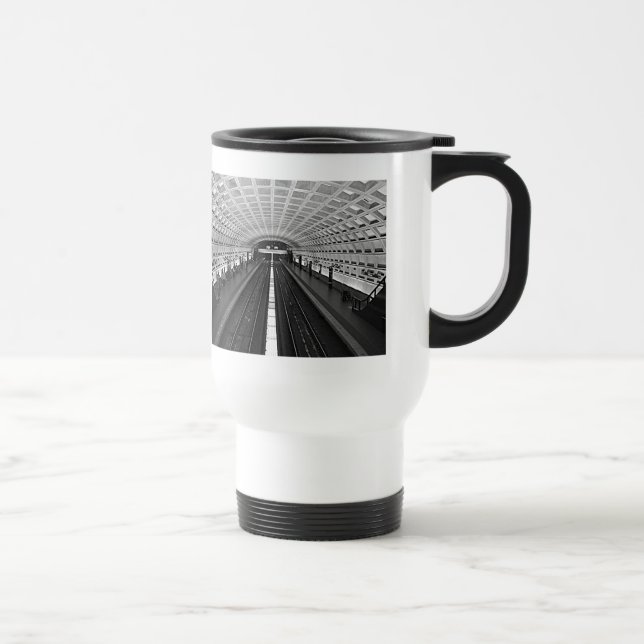 Caneca Térmica Estação de Washington olhando para os trilhos (Direita)