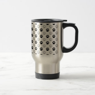 Caneca Térmica Estampas de filhotes preto-e-branco