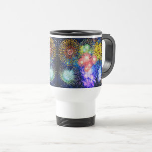 Caneca Térmica Estatísticas de Fogos de Artifício