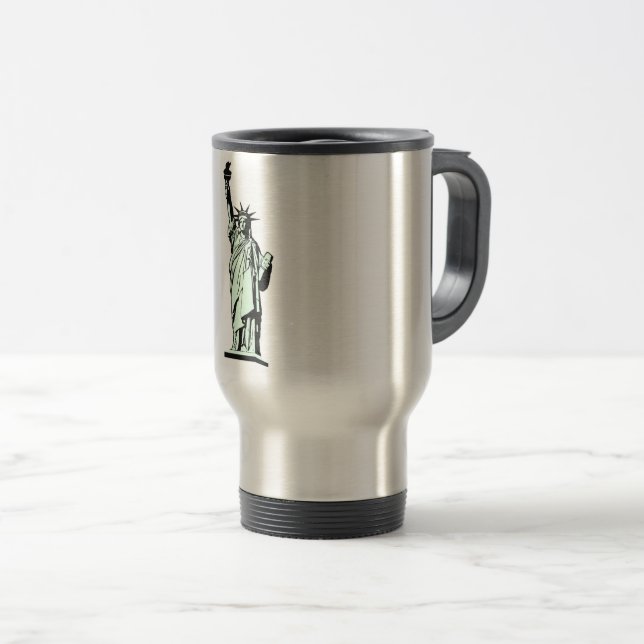 Caneca Térmica Estátua da Liberdade (Frente Esquerda)