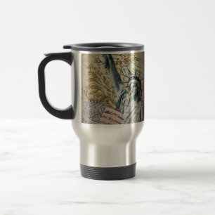 Caneca Térmica Estátua da liberdade patriótica de New York dos