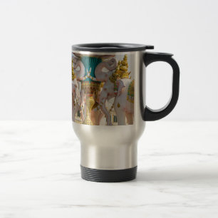 Caneca Térmica Estátua de elefantes cor-de-rosa Bangkok Tailândia
