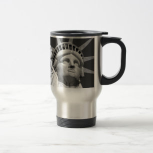Caneca Térmica Estátua Negra e Branca da Liberdade