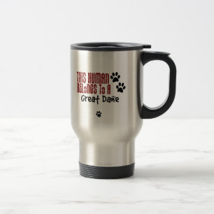 Caneca Térmica Este ser humano pertence a great dane