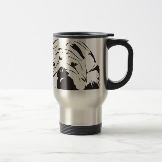 Caneca Térmica Estêncil britânico do buldogue
