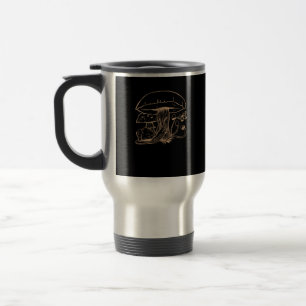 Caneca Térmica Estética Cottagecore Goblincore Cogumelo Caracol