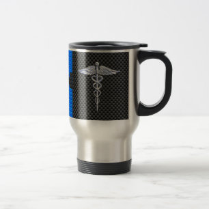 Caneca Térmica Estilo da fibra do carbono do Caduceus do RN da