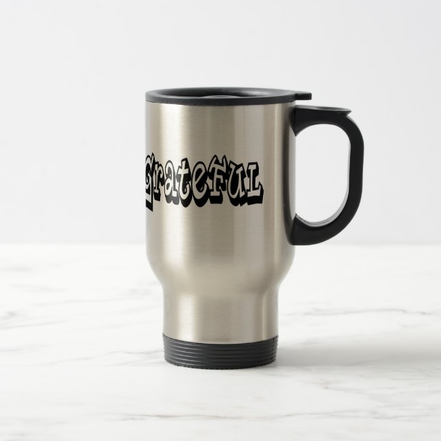Caneca Térmica Estilo de Grafite de paginação grata (Direita)
