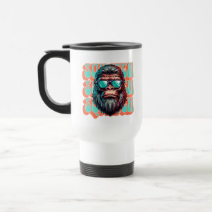 Caneca Térmica Estilo Retro de Quadrinhos Pop Art do Squatch Vint