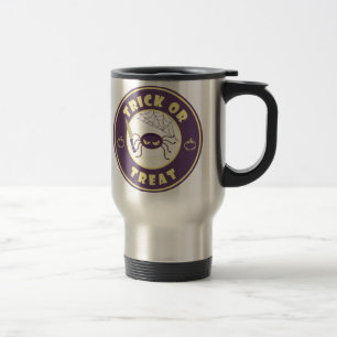 Caneca Térmica Estilo Starbucks para a aranha do halloween