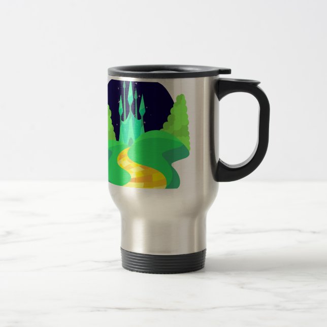 Caneca Térmica estrada de tijolos amarela (Direita)