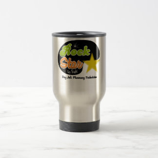 Caneca Térmica Estrela do rock em a noite - técnico da farmácia