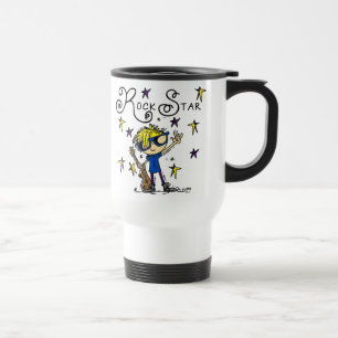 Caneca Térmica Estrela do rock loura do menino