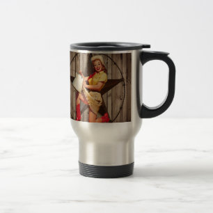 Caneca Térmica estrela rusta do gênero BarnWood do oeste