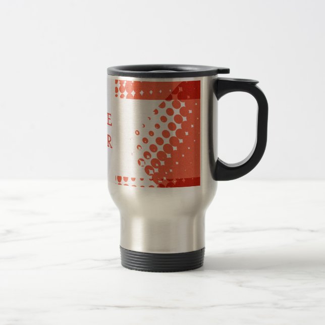 Caneca Térmica Estrela vermelha de meia-tona (Direita)