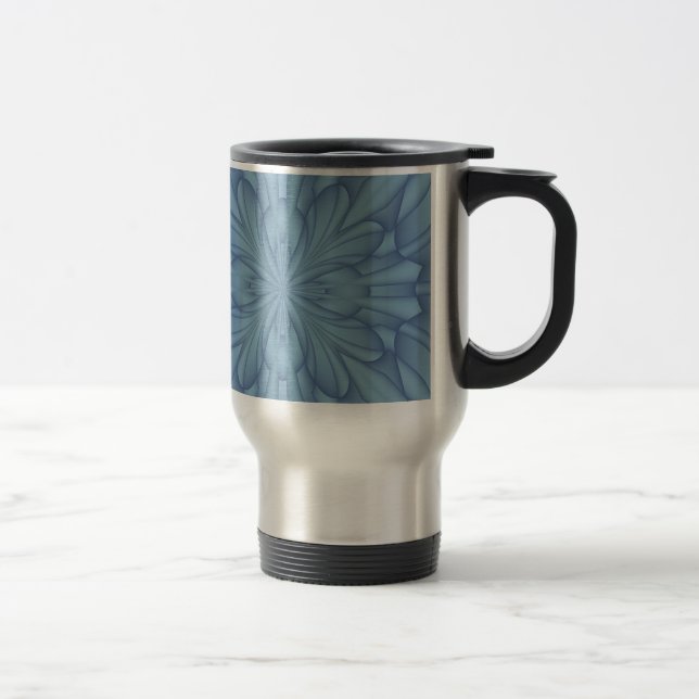 Caneca Térmica Estrelas de Natal Azul Moles #2 (Direita)