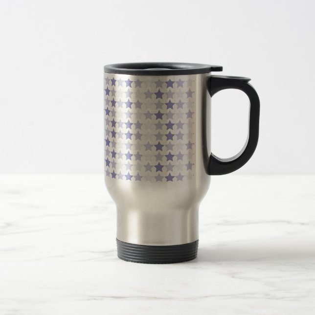 Caneca Térmica Estrelas de Ombre Azul Patriótica (Direita)
