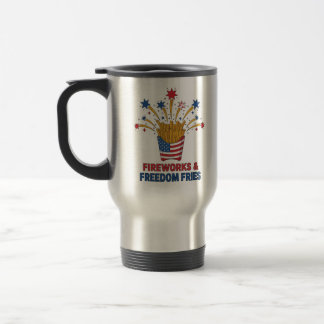 Caneca Térmica Estrelas, Listras e Noites Crocantes Patrióticas
