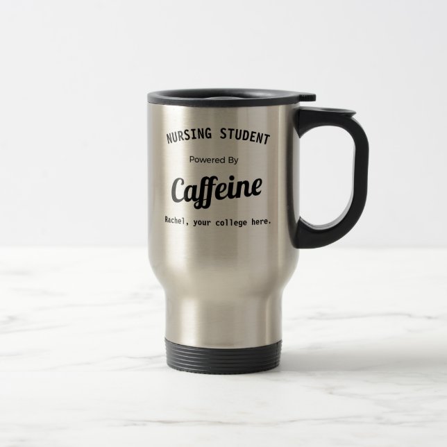 Caneca Térmica Estudante de Enfermagem Personalizado Acionado pel (Direita)