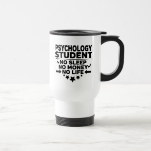 Caneca Térmica Estudante De Psicologia Sem Dormir Sem Dinheiro Se