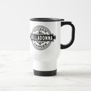Caneca Térmica Etiqueta do veneno do estilo do vintage da