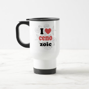Caneca Térmica Eu adoro cenozoico, citação engraçada para cientis