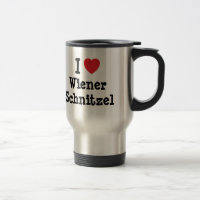 Eu adoro o Wiener Schnitzel Heart-Shirt