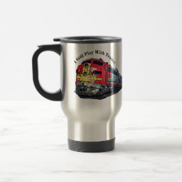 Caneca Térmica Eu ainda brinco com a locomotiva de trem a diesel