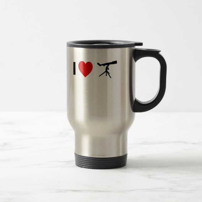 Caneca Térmica Eu amo a astronomia (Direita)