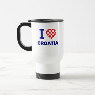 Caneca Térmica Eu amo a Croácia