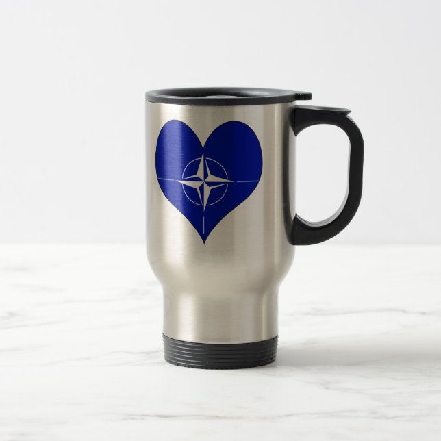 Caneca Térmica Eu amo a OTAN (Direita)