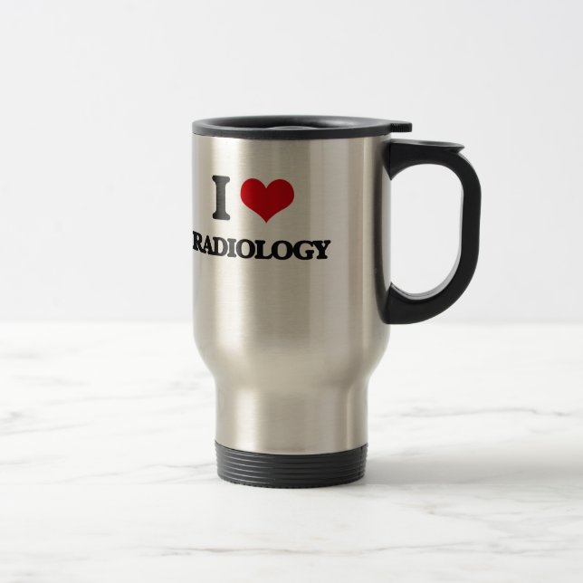 Caneca Térmica Eu amo a radiologia (Direita)