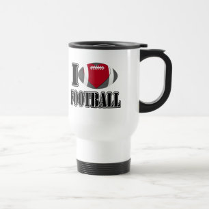 Caneca Térmica Eu Amo Futebol - Mugs