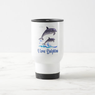 Caneca Térmica  Eu amo golfinhos