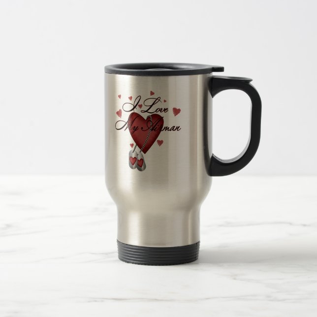 Caneca Térmica Eu amo meu aviador (Direita)
