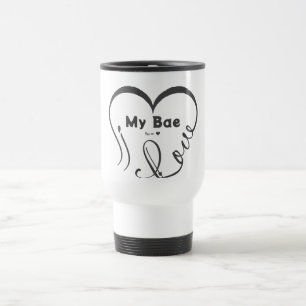 Caneca Térmica Eu Amo Meu Bae • Você = ♥