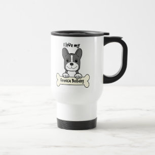 Caneca Térmica Eu amo meu buldogue francês