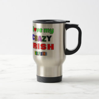 Caneca Térmica Eu amo meu namorada irlandês louco