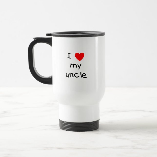 Caneca Térmica Eu amo meu tio (Esquerda)
