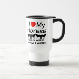 Caneca Térmica Eu Amo Meus Quatro Cavalos