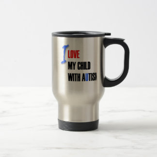 Caneca Térmica Eu amo minha criança com autismo - perito em
