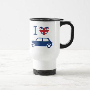 Caneca Térmica Eu amo Mini Coopers Blue -