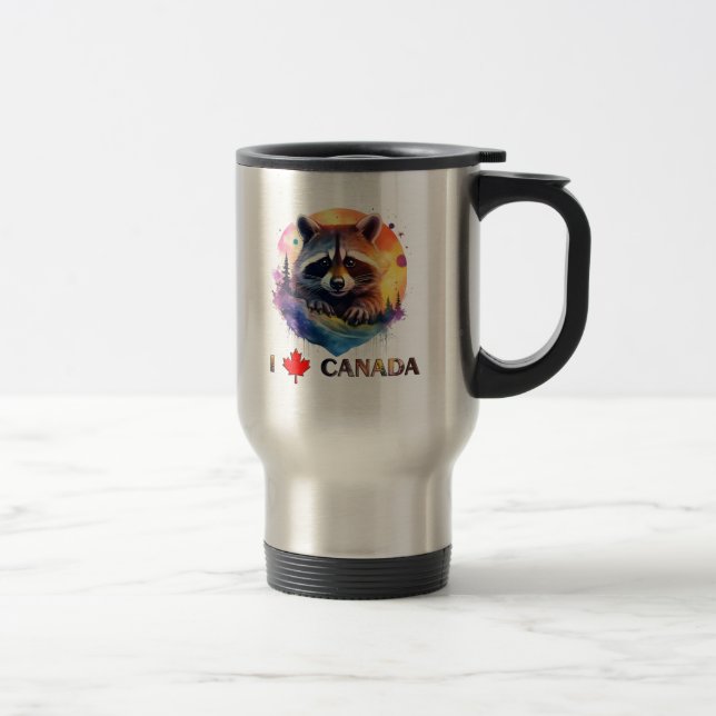 Caneca Térmica Eu amo o Canadá (Direita)